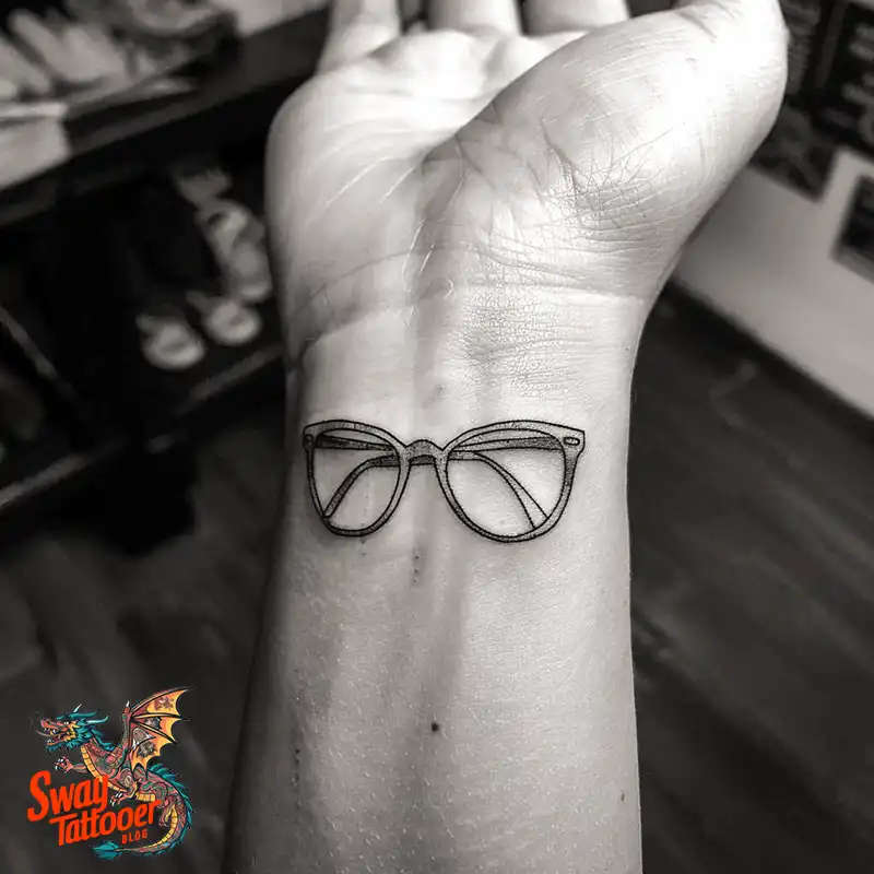 80 Glasses Tattoo Designs: Meaning, Art styles, and More 54 Glasses Tattoo