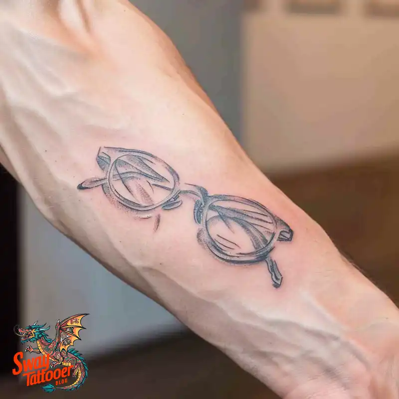 80 Glasses Tattoo Designs: Meaning, Art styles, and More 52 Glasses Tattoo