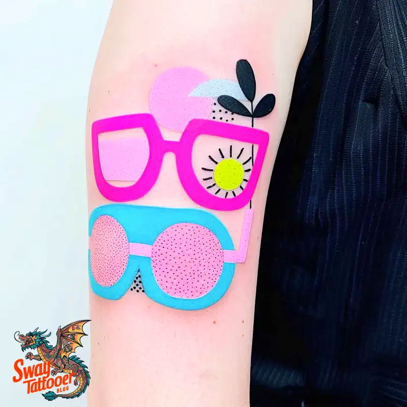 80 Glasses Tattoo Designs: Meaning, Art styles, and More 42 Glasses Tattoo