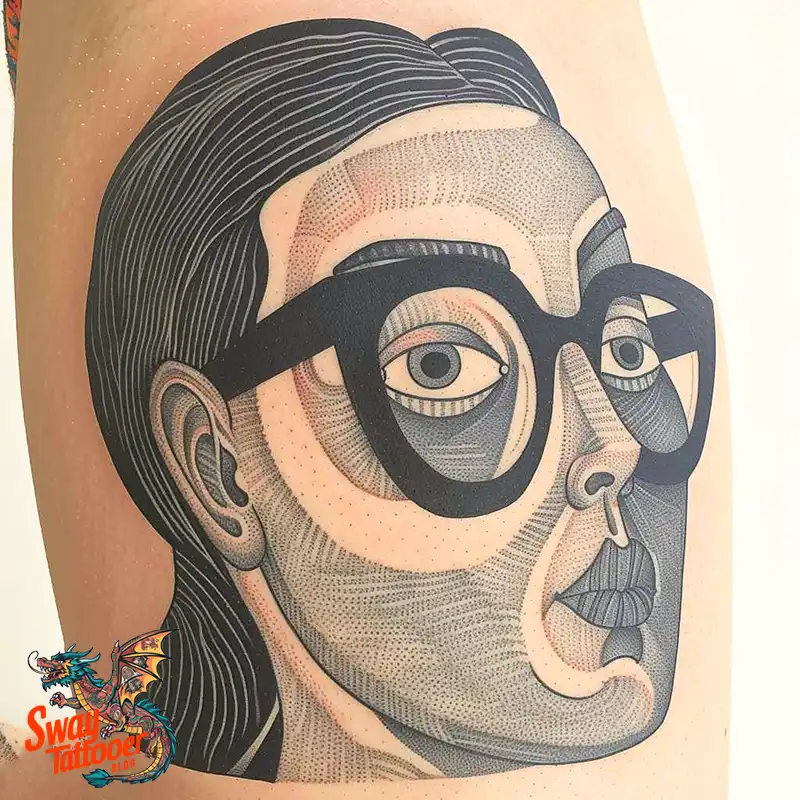 80 Glasses Tattoo Designs: Meaning, Art styles, and More 34 Glasses Tattoo
