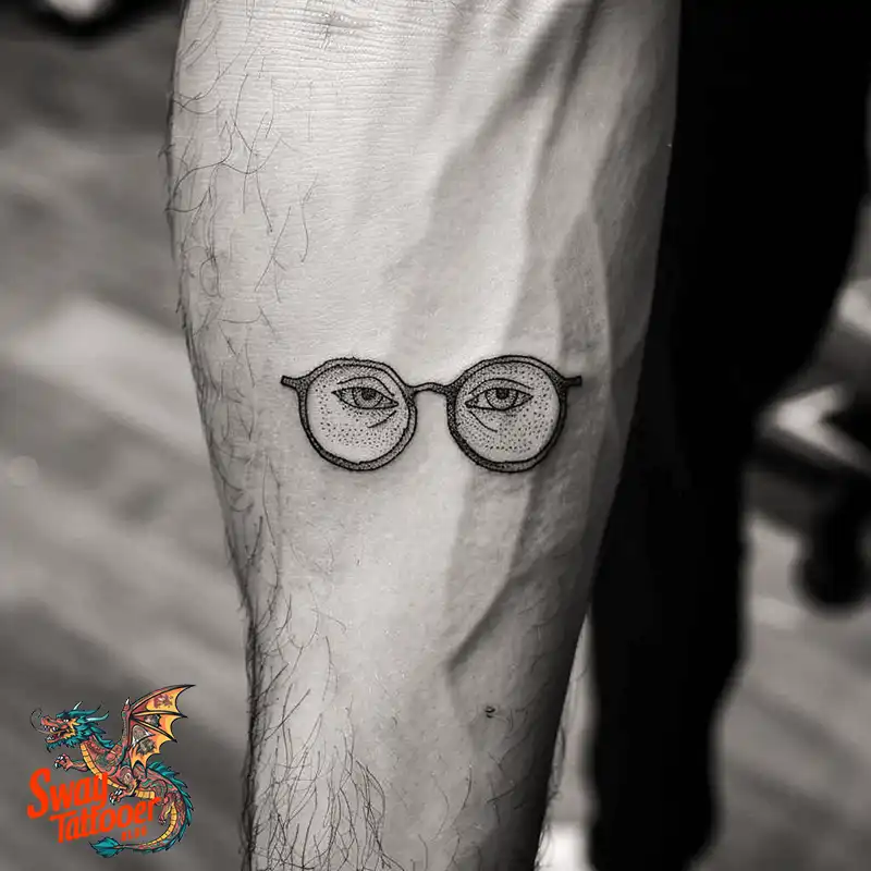 80 Glasses Tattoo Designs: Meaning, Art styles, and More 31 Glasses Tattoo Designs