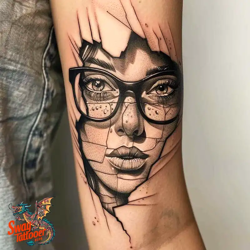 80 Glasses Tattoo Designs: Meaning, Art styles, and More 27 Glasses Tattoo Designs