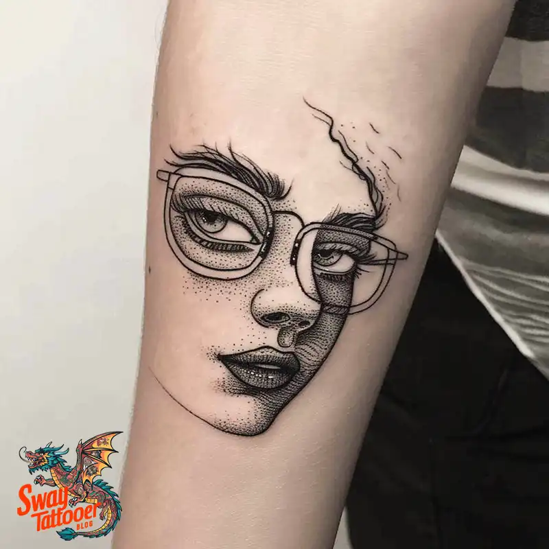80 Glasses Tattoo Designs: Meaning, Art styles, and More 26 Glasses Tattoo Designs