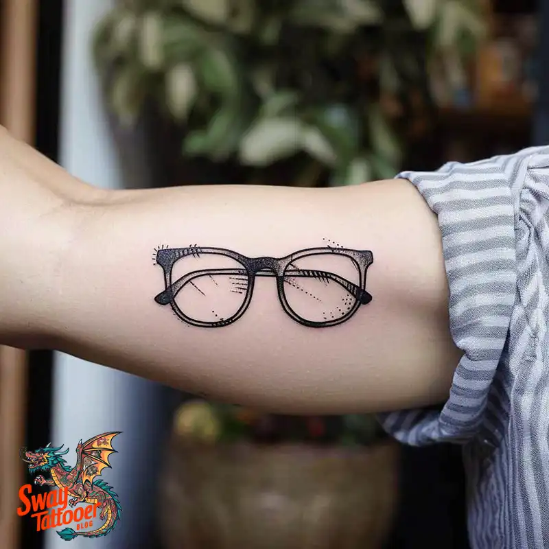 80 Glasses Tattoo Designs: Meaning, Art styles, and More 71 glasses6