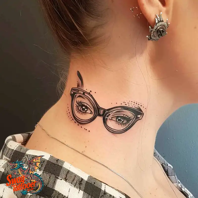 80 Glasses Tattoo Designs: Meaning, Art styles, and More 19 Glasses Tattoo Designs