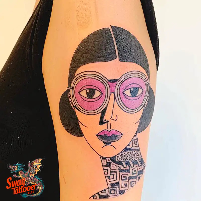 80 Glasses Tattoo Designs: Meaning, Art styles, and More 17 Glasses Tattoo Designs