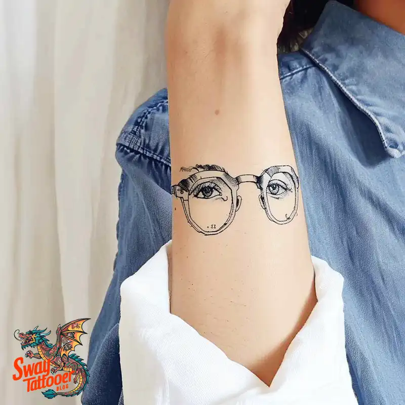 80 Glasses Tattoo Designs: Meaning, Art styles, and More 12 Glasses Tattoo Designs