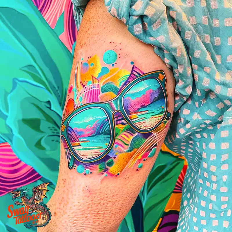 80 Glasses Tattoo Designs: Meaning, Art styles, and More 11 Glasses Tattoo Designs