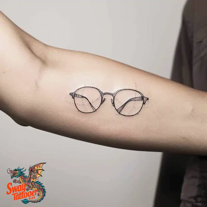 80 Glasses Tattoo Designs: Meaning, Art styles, and More 70 glasses7
