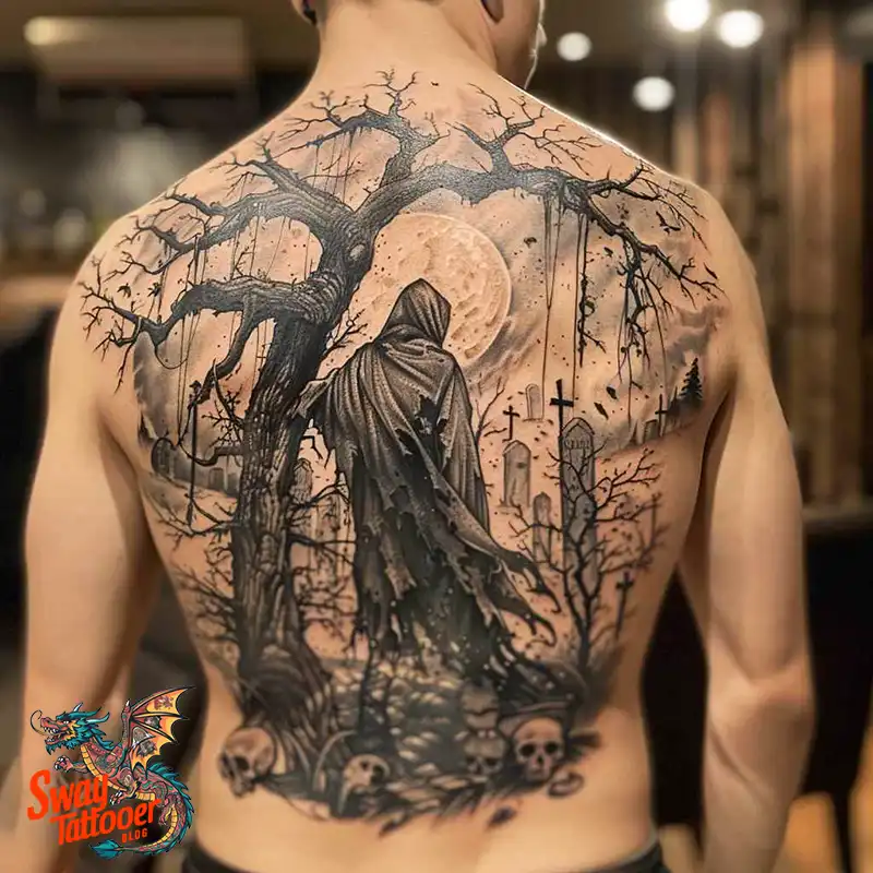 100 Grim Reaper Tattoo Designs: Meaning, Designs & Care 99 grim reaper1