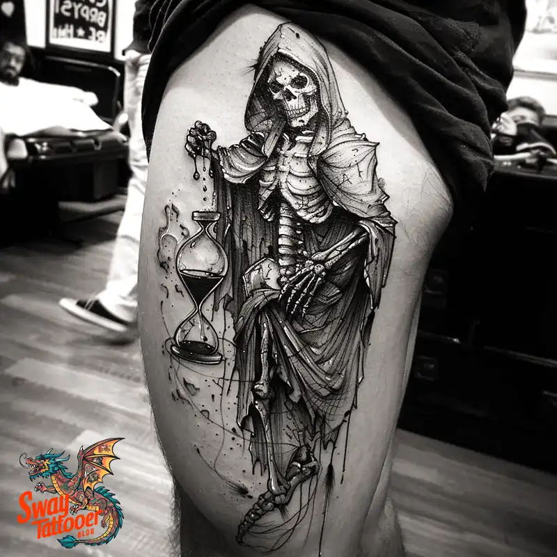 100 Grim Reaper Tattoo Designs: Meaning, Designs & Care 97 grim reaper2