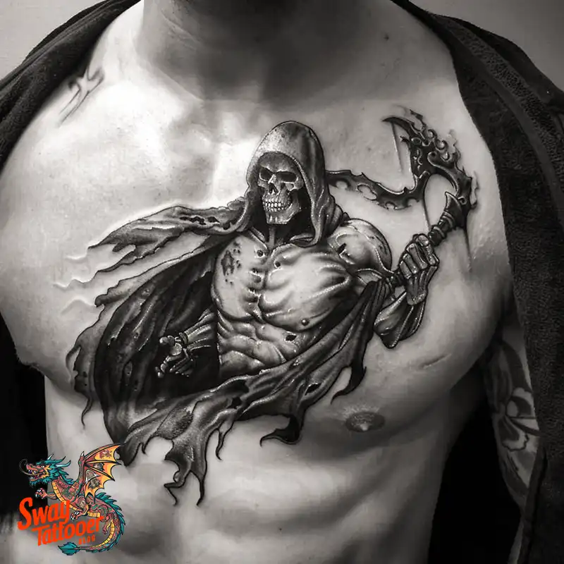 100 Grim Reaper Tattoo Designs: Meaning, Designs & Care 79 grim reaper20
