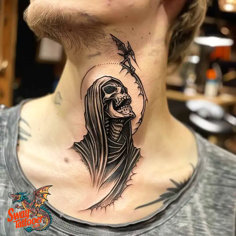 100 Grim Reaper Tattoo Designs: Meaning, Designs & Care 74 grim reaper25
