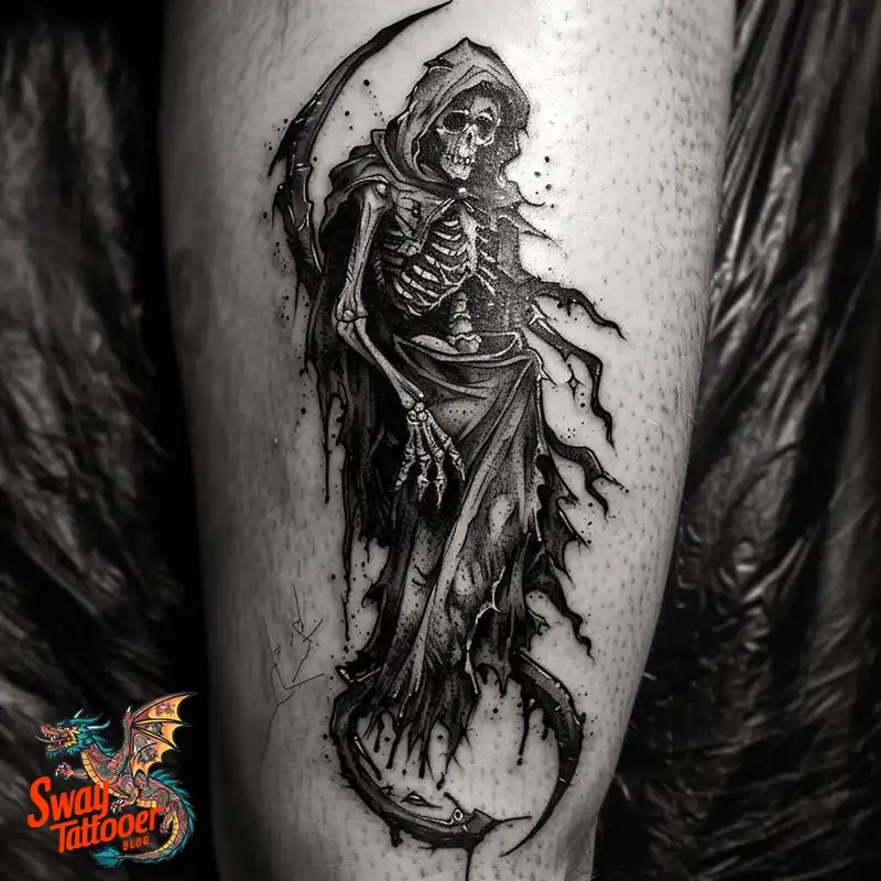 100 Grim Reaper Tattoo Designs: Meaning, Designs & Care 64 grim reaper33