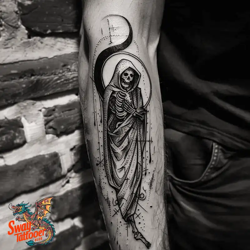 100 Grim Reaper Tattoo Designs: Meaning, Designs & Care 94 grim reaper5