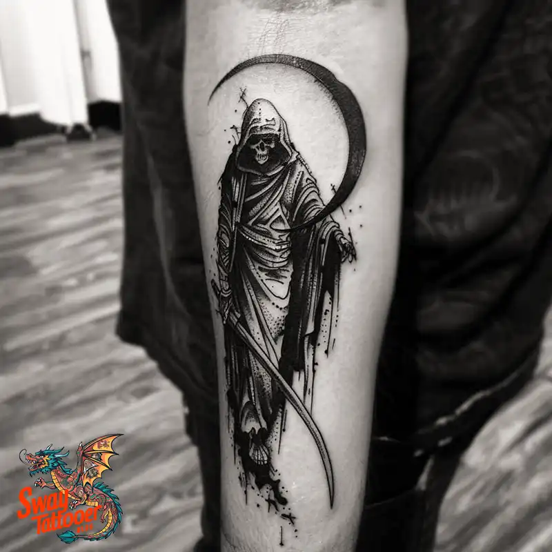 100 Grim Reaper Tattoo Designs: Meaning, Designs & Care 93 grim reaper6