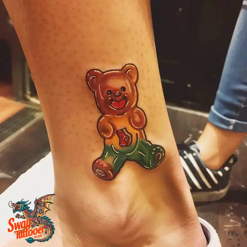 100 Gummy Bear Tattoo Designs: Meaning, Style and Aftercare 91 gummy bear2