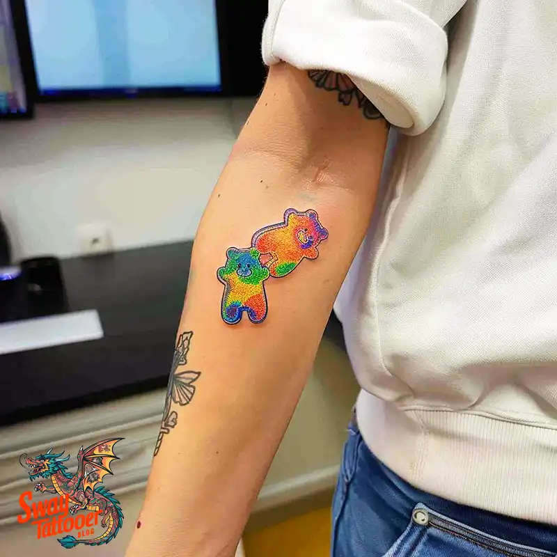 100 Gummy Bear Tattoo Designs: Meaning, Style and Aftercare 70 gummy bear23
