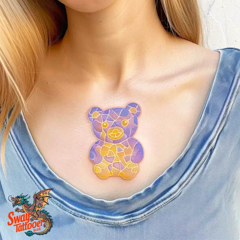 100 Gummy Bear Tattoo Designs: Meaning, Style and Aftercare 67 gummy bear26