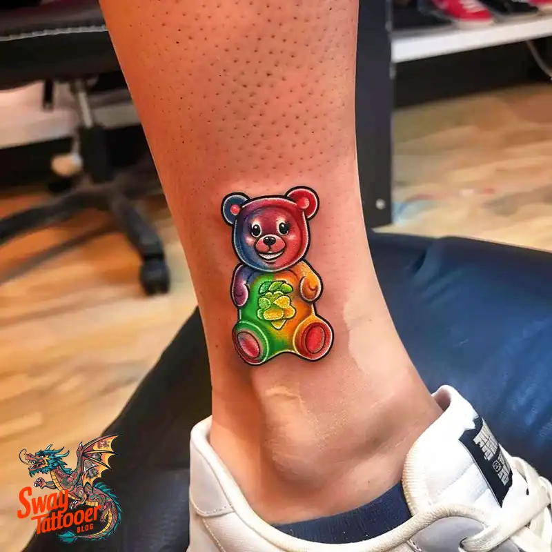 100 Gummy Bear Tattoo Designs: Meaning, Style and Aftercare 90 gummy bear3