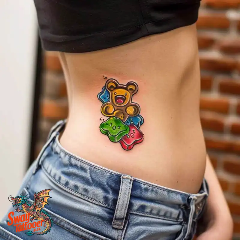 100 Gummy Bear Tattoo Designs: Meaning, Style and Aftercare 65 gummy bear31
