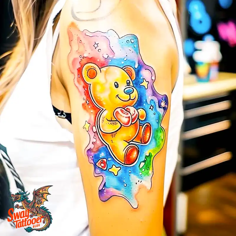 100 Gummy Bear Tattoo Designs: Meaning, Style and Aftercare 58 Gummy Bear Tattoo