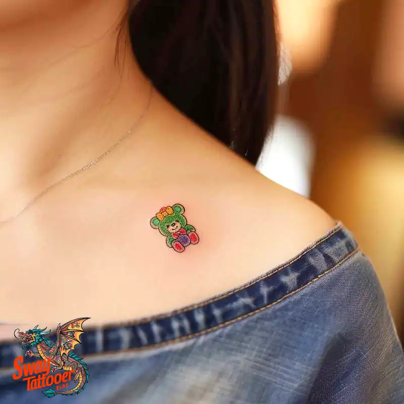 100 Gummy Bear Tattoo Designs: Meaning, Style and Aftercare 89 gummy bear4