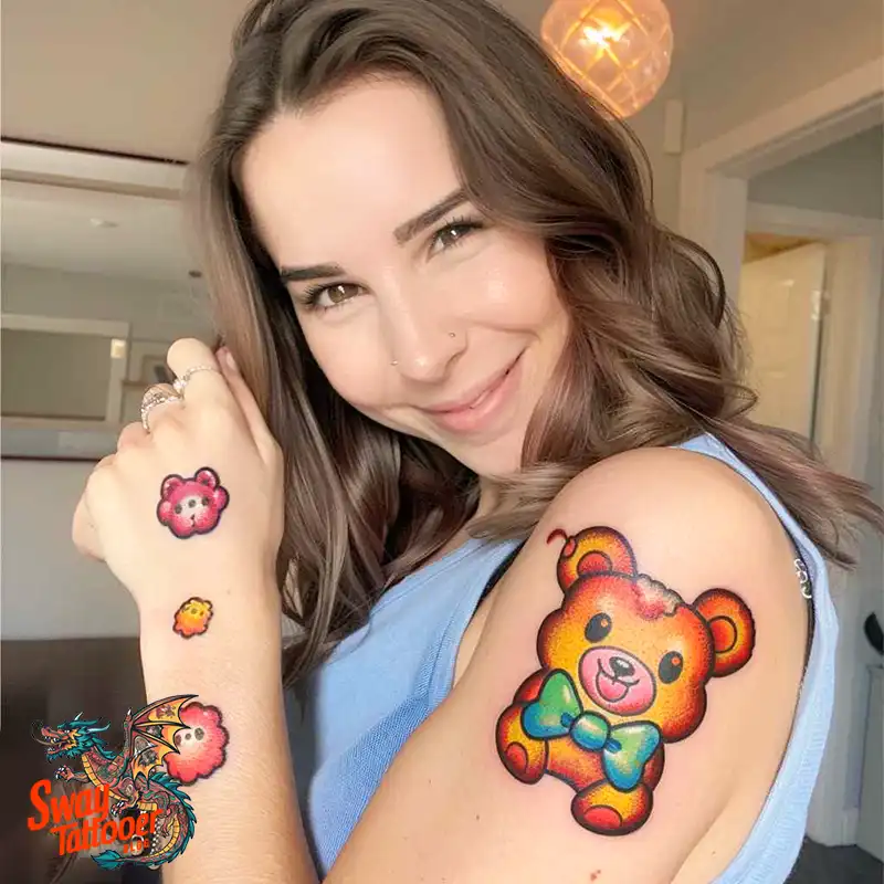 100 Gummy Bear Tattoo Designs: Meaning, Style and Aftercare 47 Gummy Bear Tattoo