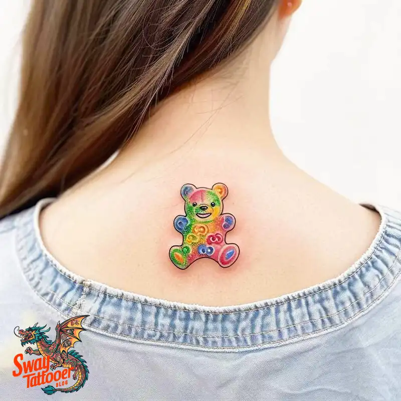 100 Gummy Bear Tattoo Designs: Meaning, Style and Aftercare 88 gummy bear5
