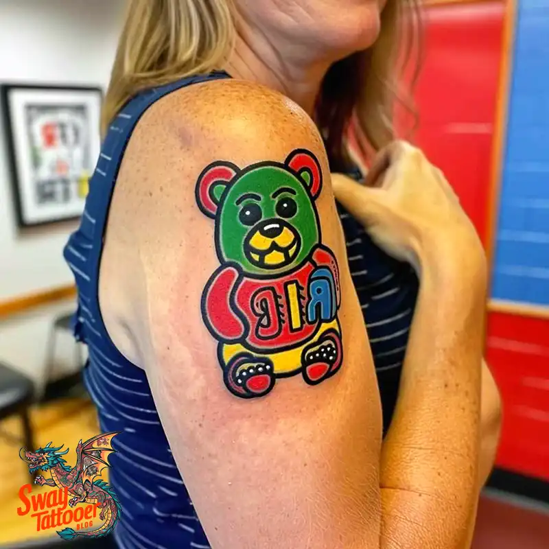 100 Gummy Bear Tattoo Designs: Meaning, Style and Aftercare 39 Gummy Bear Tattoo