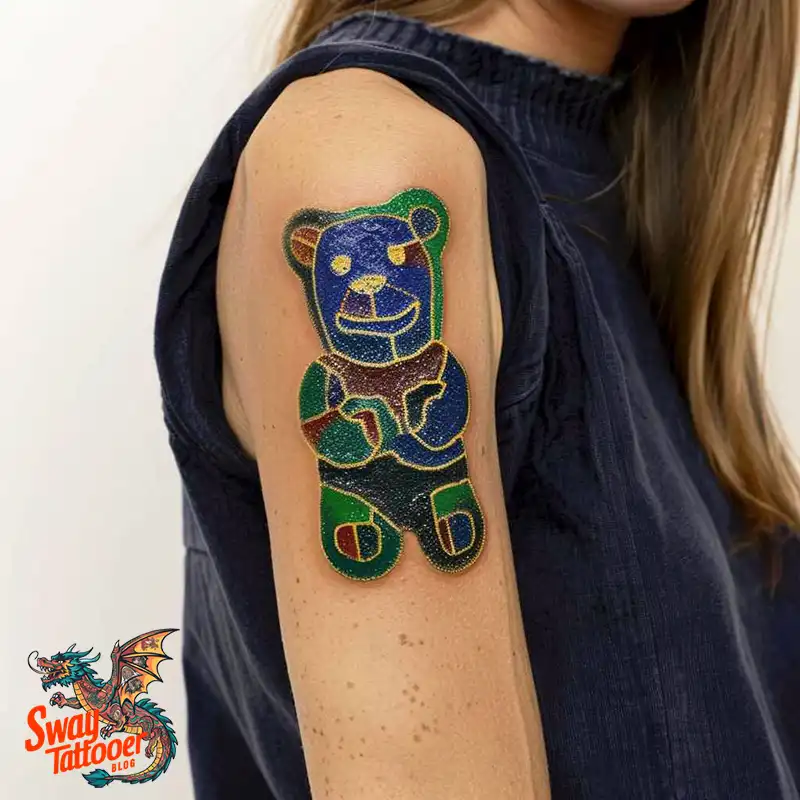 100 Gummy Bear Tattoo Designs: Meaning, Style and Aftercare 31 Gummy Bear Tattoo