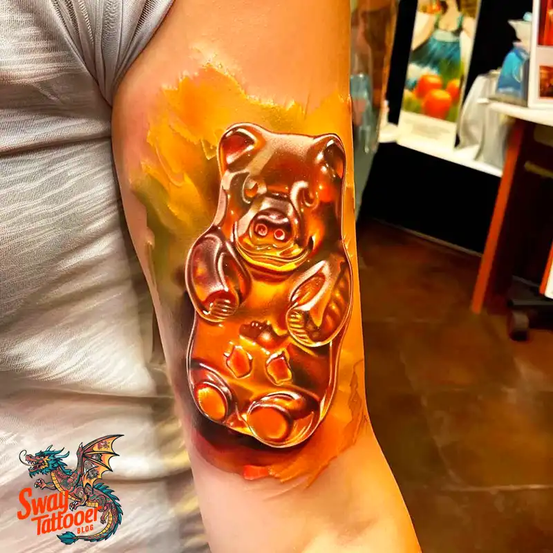 100 Gummy Bear Tattoo Designs: Meaning, Style and Aftercare 4 Gummy Bear Tattoo Designs