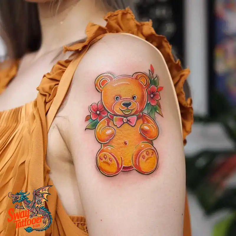 100 Gummy Bear Tattoo Designs: Meaning, Style and Aftercare 2 Gummy Bear Tattoo Designs