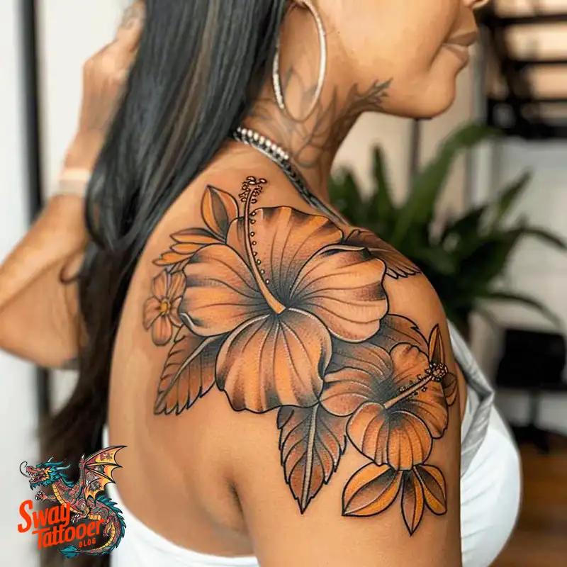 Hibiscus Flower Tattoo Design
