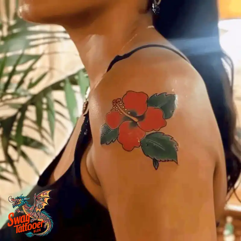 Hibiscus Flower Tattoo Design