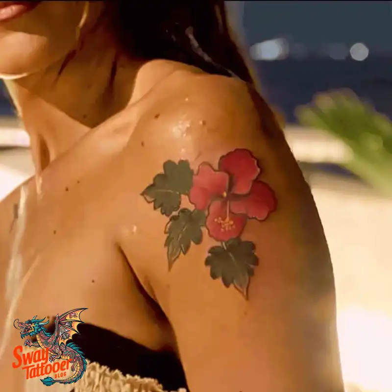 Hibiscus Flower Tattoo Design