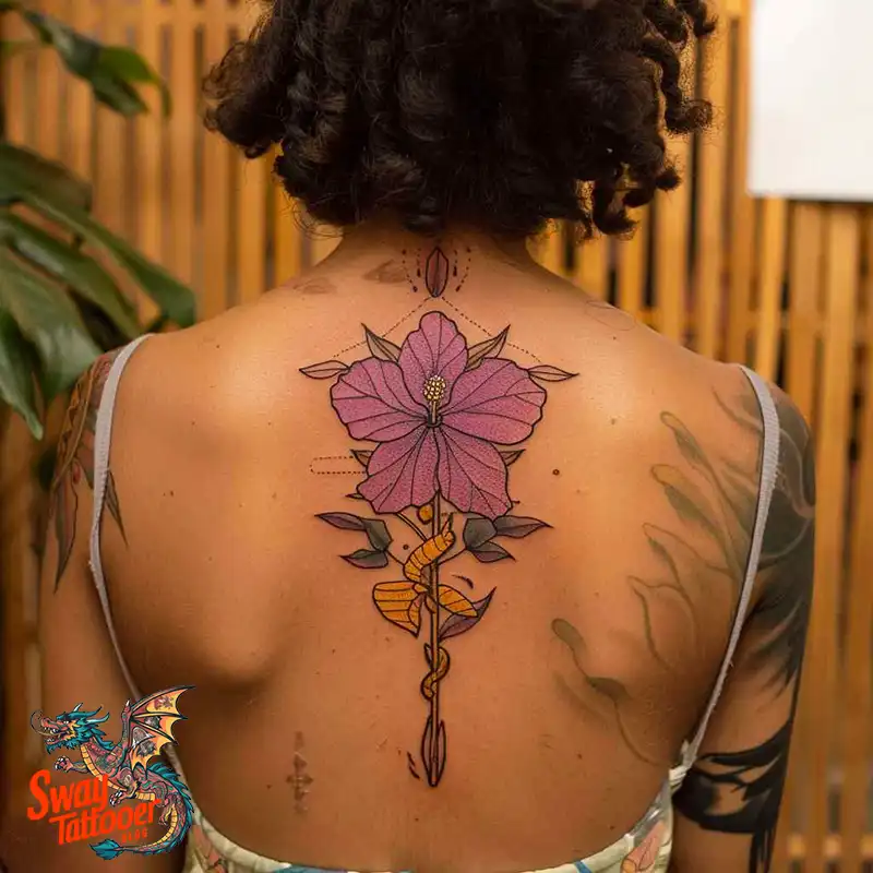 Hibiscus Flower Tattoo Design