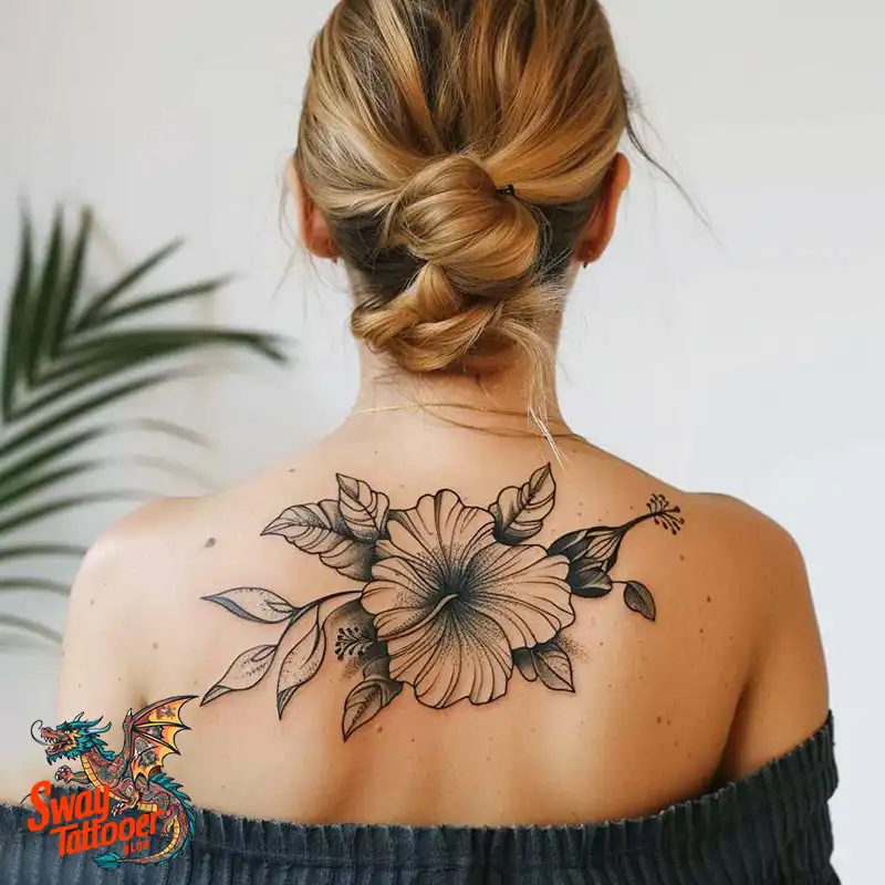 Hibiscus Flower Tattoo Design