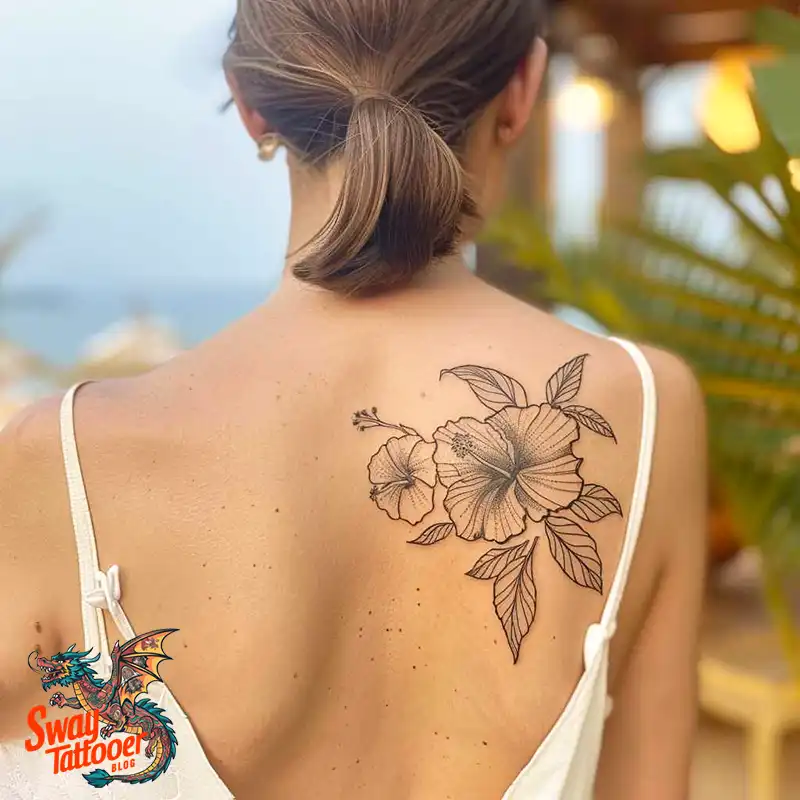 Hibiscus Flower Tattoo Design