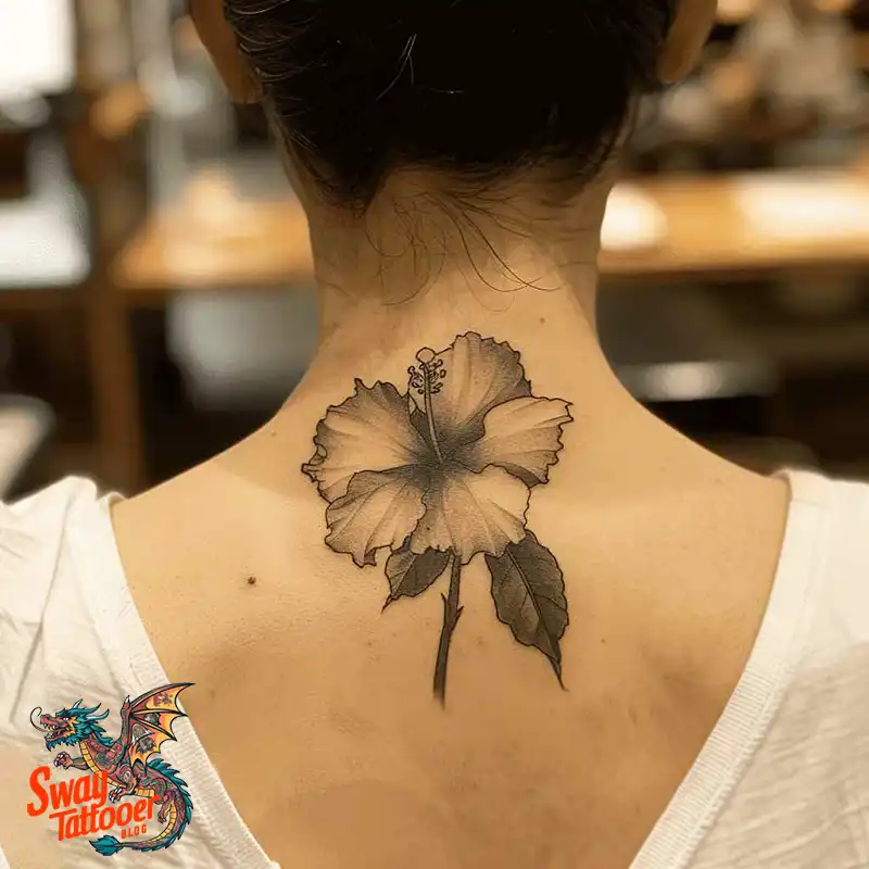 Hibiscus Flower Tattoo Design