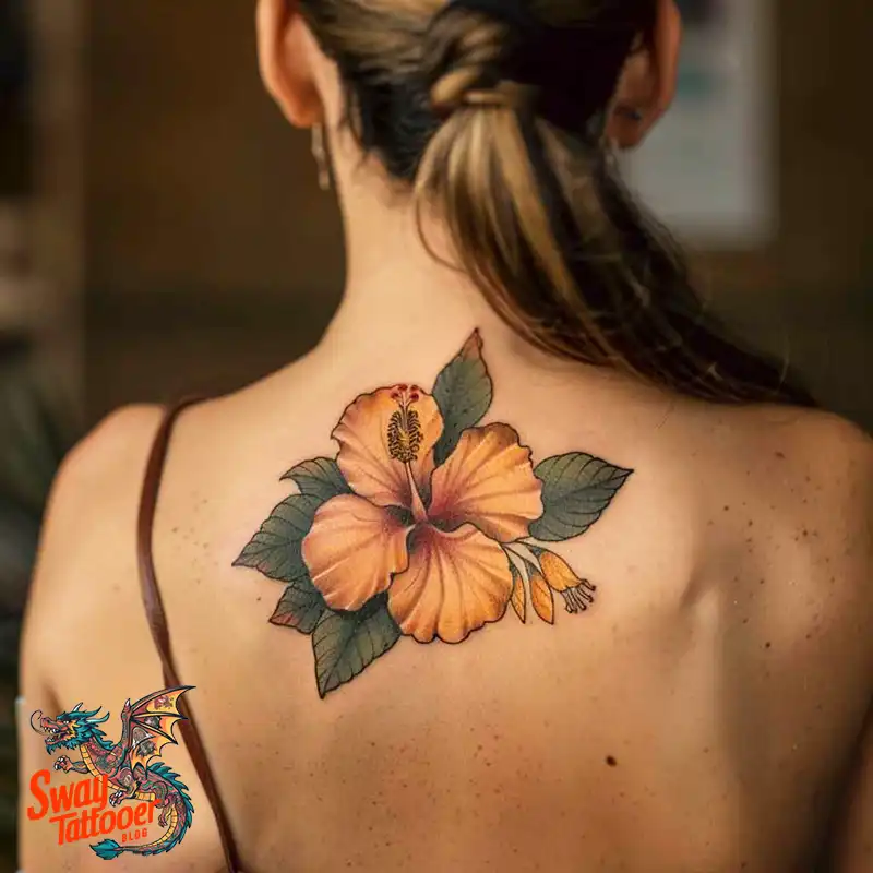 Hibiscus Flower Tattoo Design