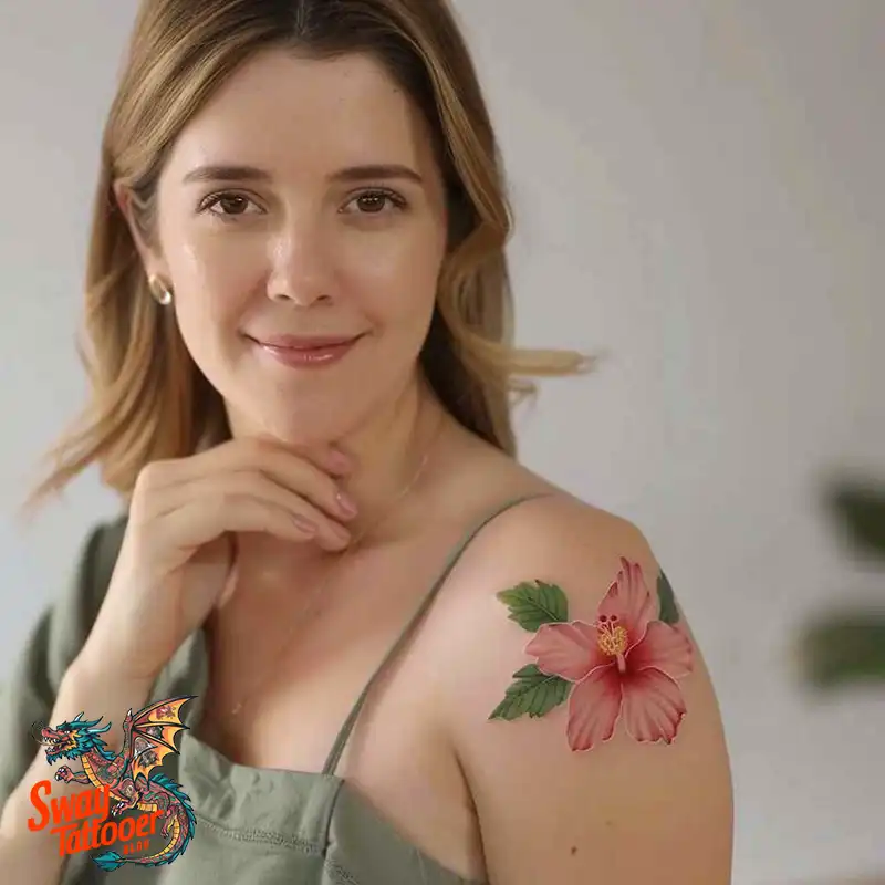 Hibiscus Flower Tattoo Design