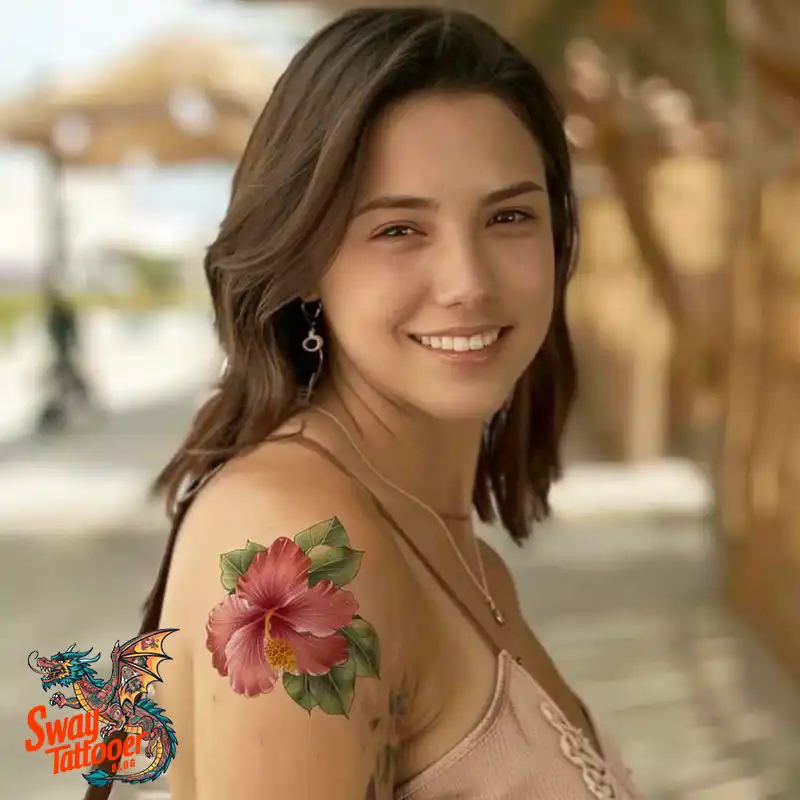 Hibiscus Flower Tattoo Design