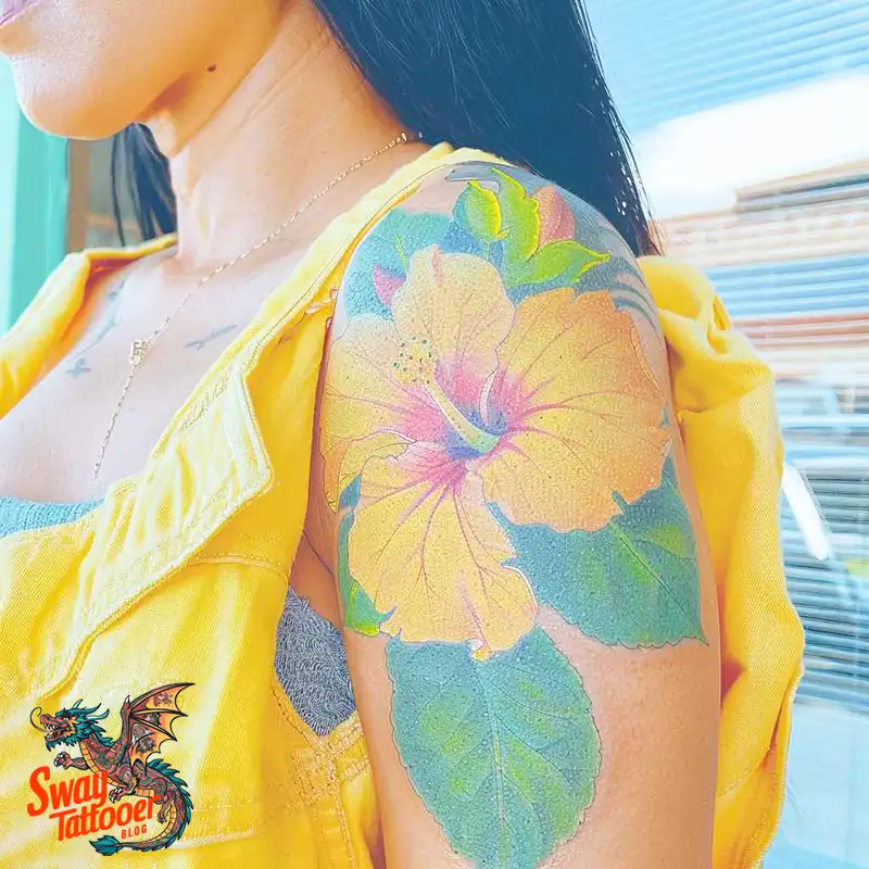 Hibiscus Flower Tattoo Design