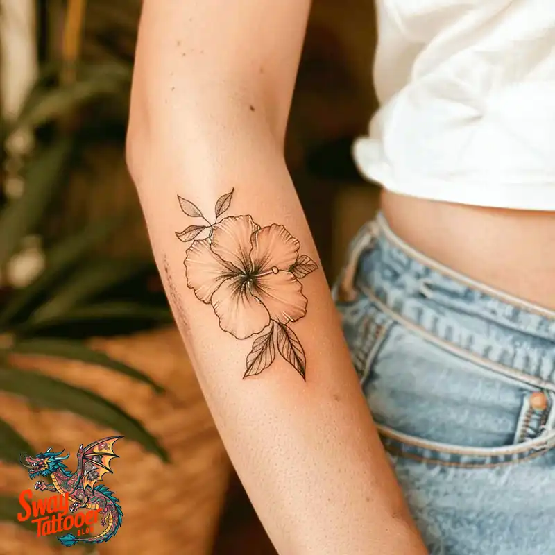 Hibiscus Flower Tattoo