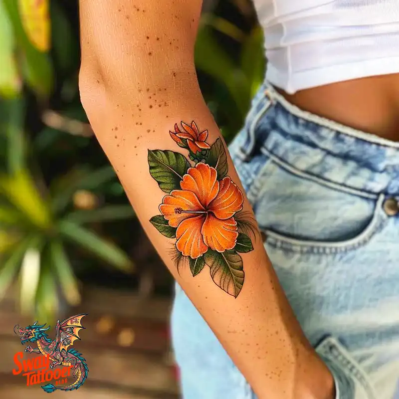 Hibiscus Flower Tattoo