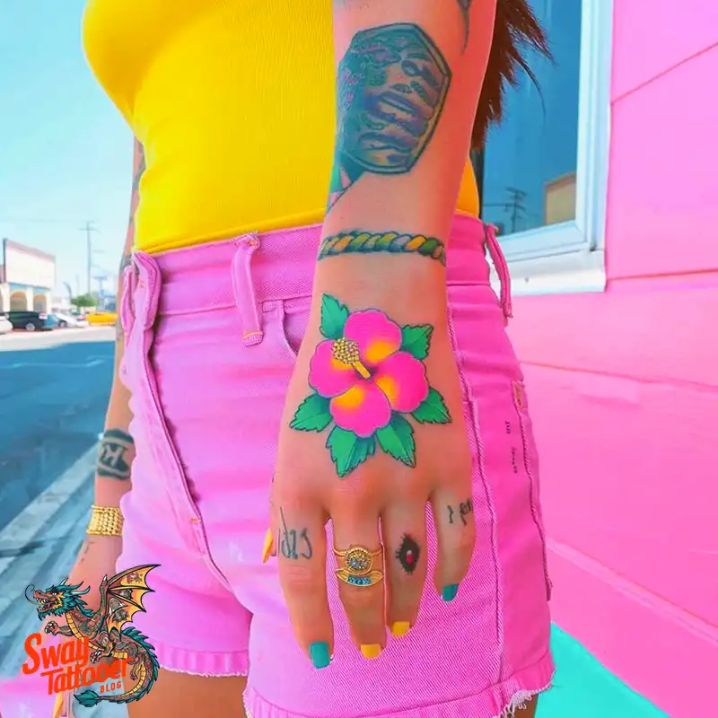 Hibiscus Flower Tattoo