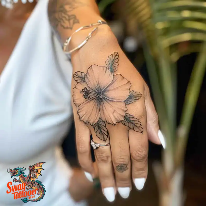 Hibiscus Flower Tattoo
