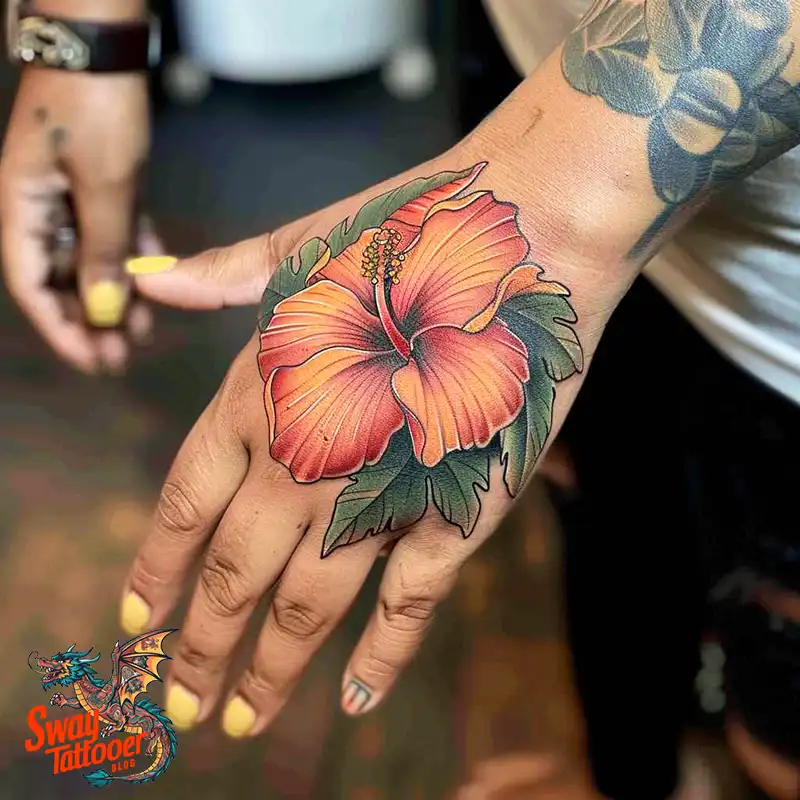 Hibiscus Flower Tattoo