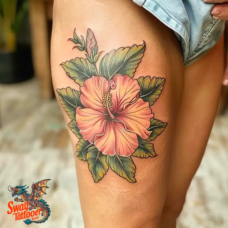 Hibiscus Flower Tattoo